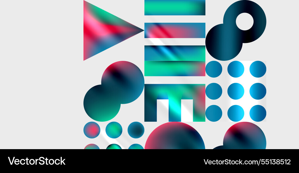 Simple shapes - circles triangles rectangles Simple shapes - circles triangles rectangles Vector Image
