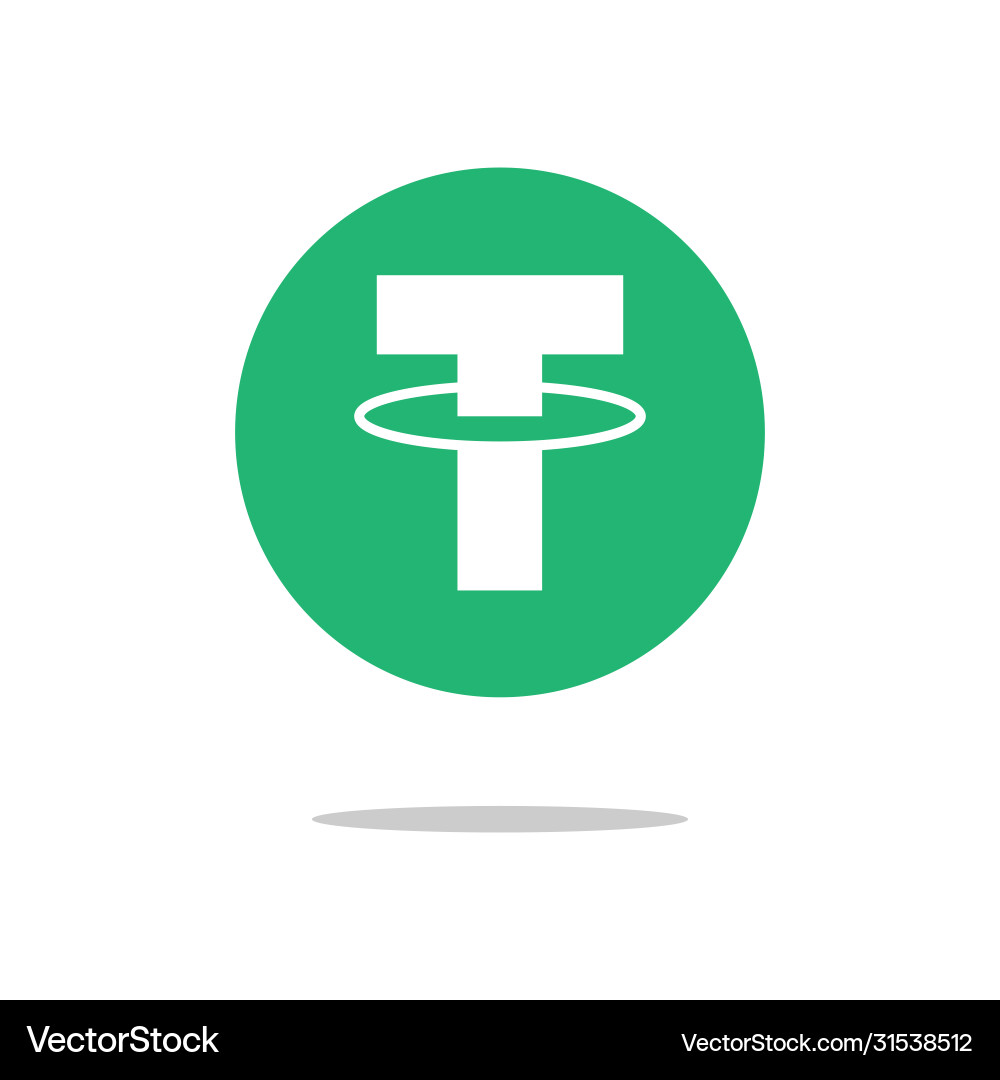 Tether coin cryptocurrency sign icon internet – Royalty-Free Vector |  VectorStock
