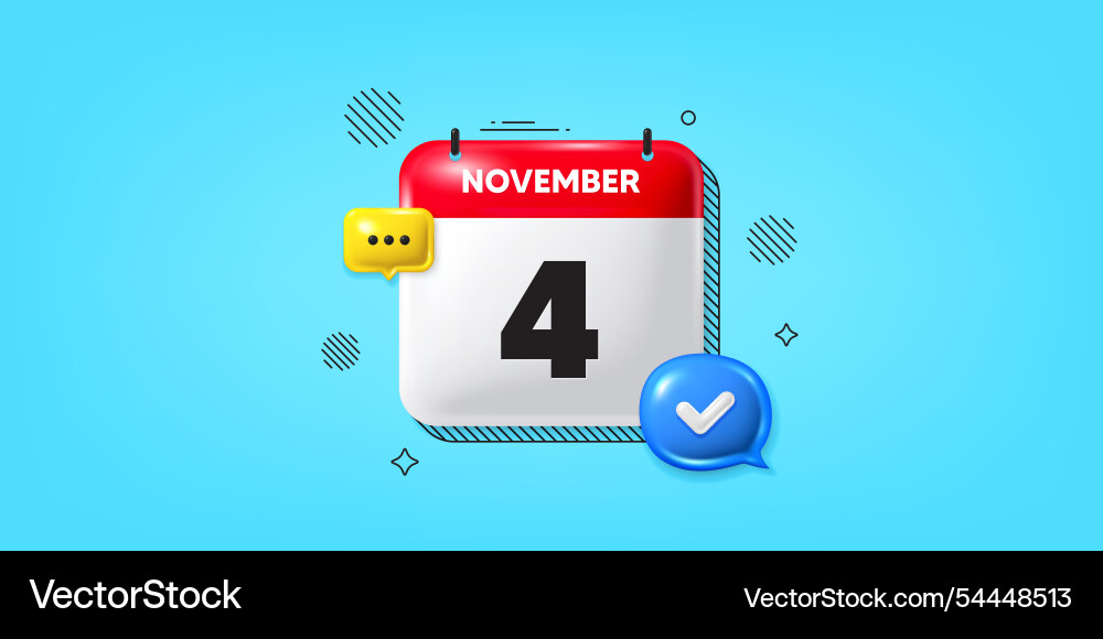4th day of the month icon event schedule date 4th day of the month icon event schedule date vector image