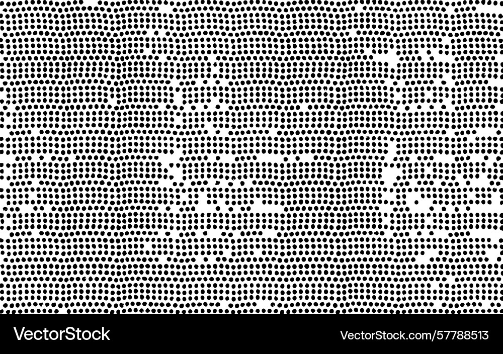Abstract pattern of black dots on a white vector image