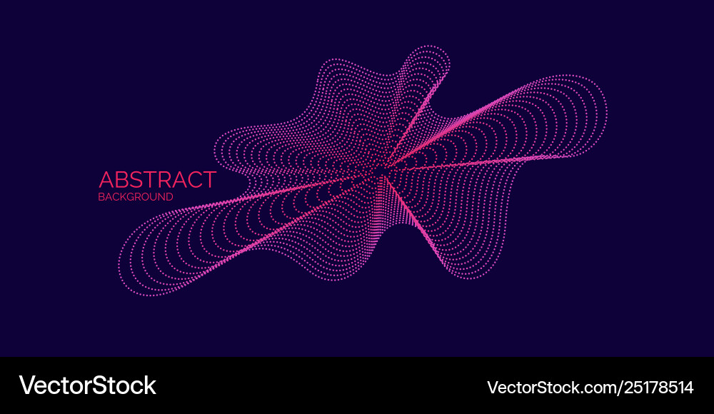 Abstract background with dynamic waves vector image