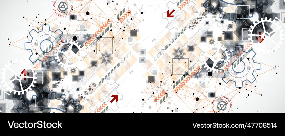 Abstract technological background with cogwheels Abstract technological background with cogwheels vector image