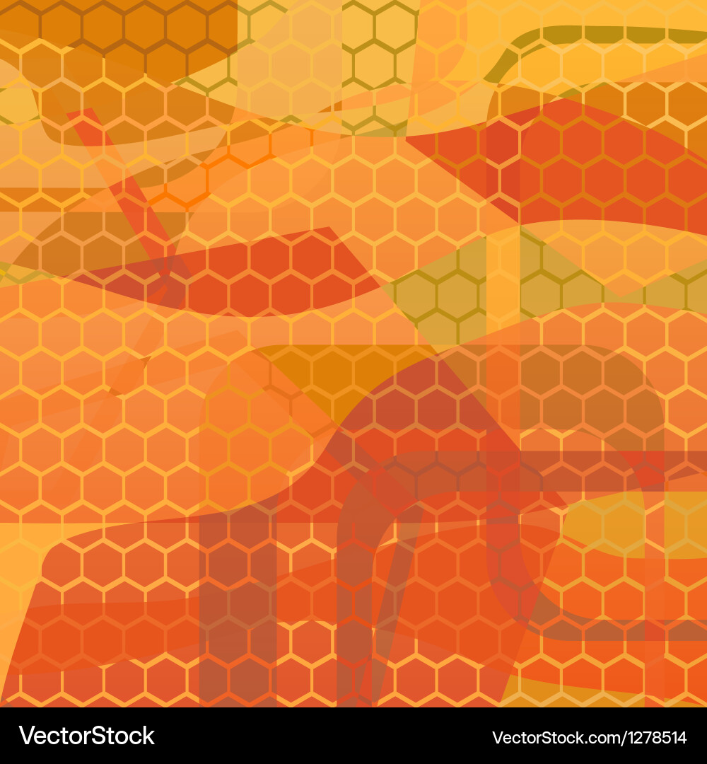 Honeycomb Pattern Background vector image