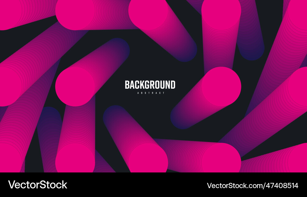 Round linear elements abstract shape blend 3d Round linear elements abstract shape blend 3d vector image