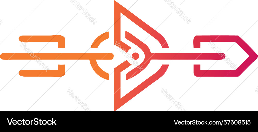 Abstract directional flow dynamic geometric vector image