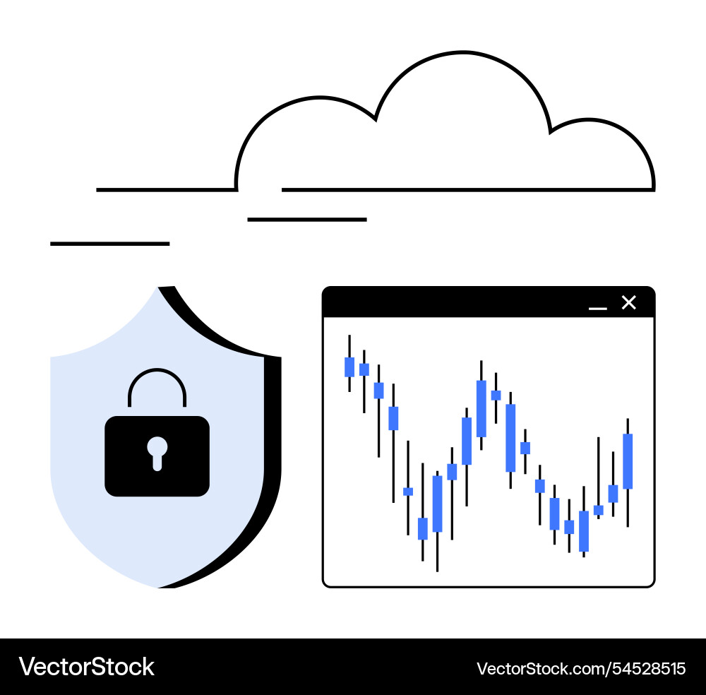 Cloud-based data analysis and protection Cloud-based data analysis and protection vector image