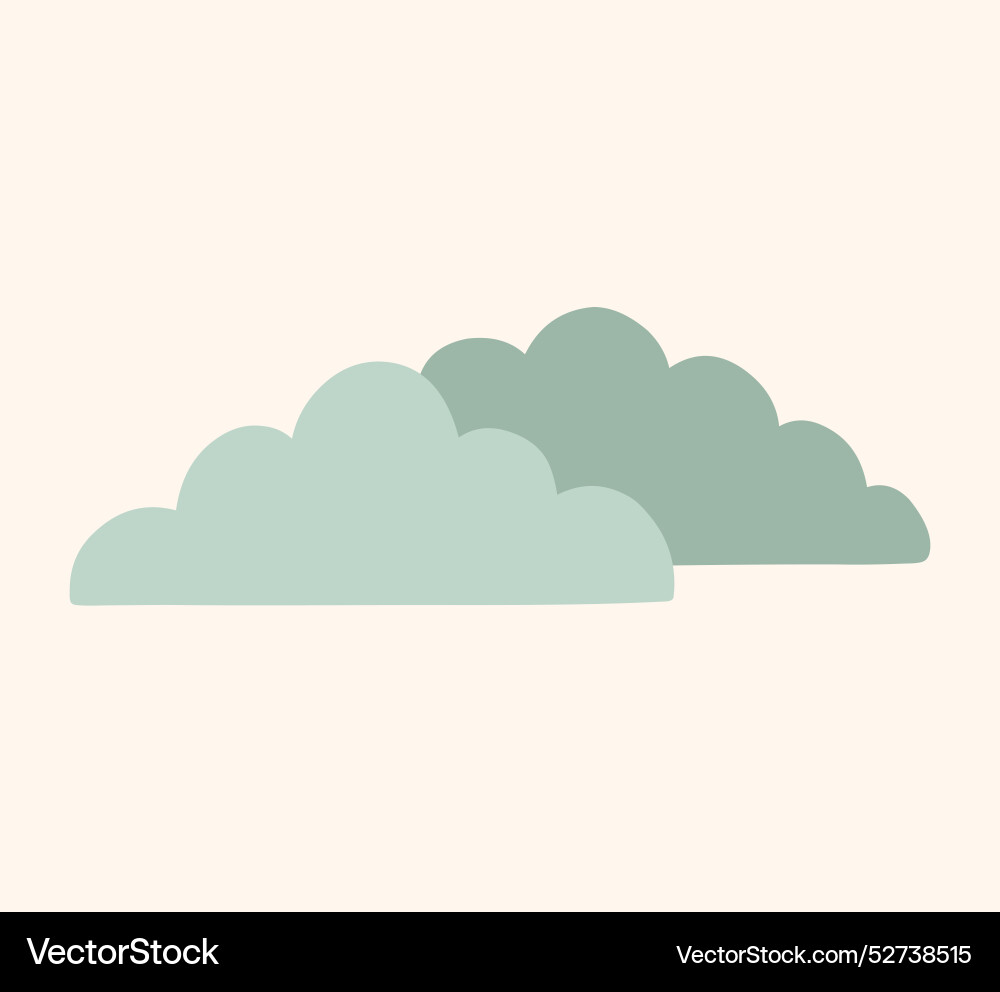 Clouds isolated on a white background Royalty Free Vector
