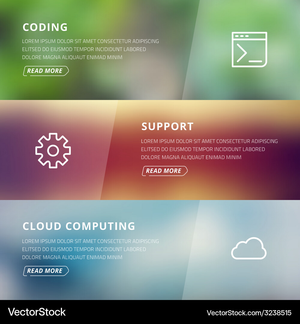 Coding Support & Cloud Computing Vector Image