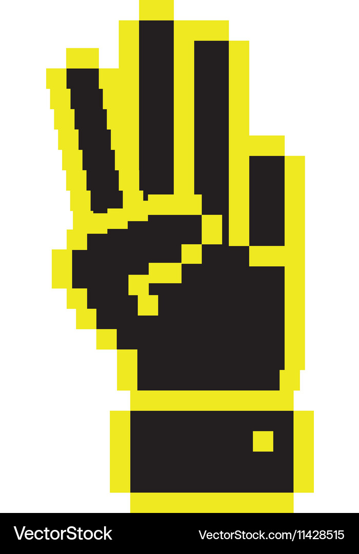 Cursor concept in form of hand shape Vector Image