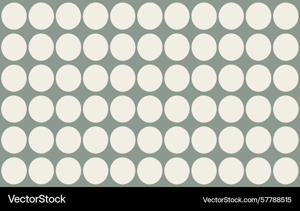 Geometric pattern of large light cream circles Vector Image