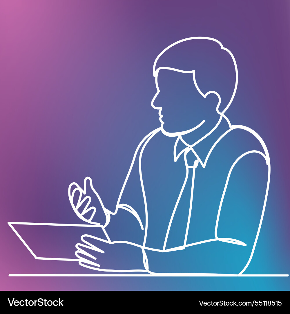 Man running one continuous line drawing isolated vector image