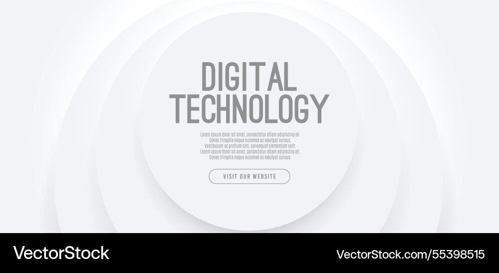 White background neumorphic abstract digital tech White background neumorphic abstract digital tech Vector Image