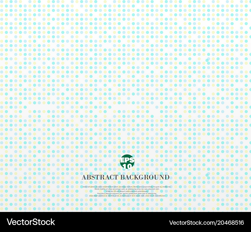 Clear soft color dots of circle background vector image