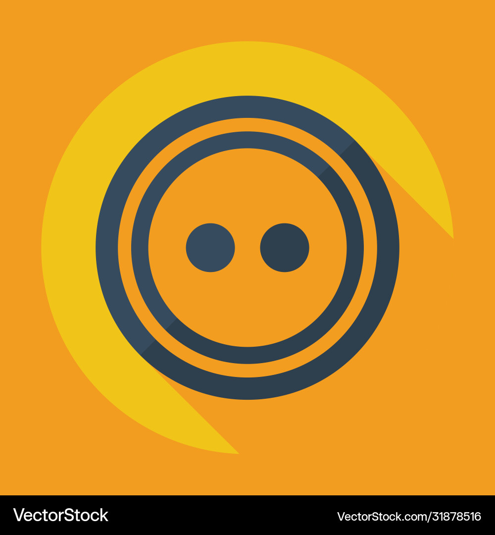 Flat modern design with shadow icon buttons vector image