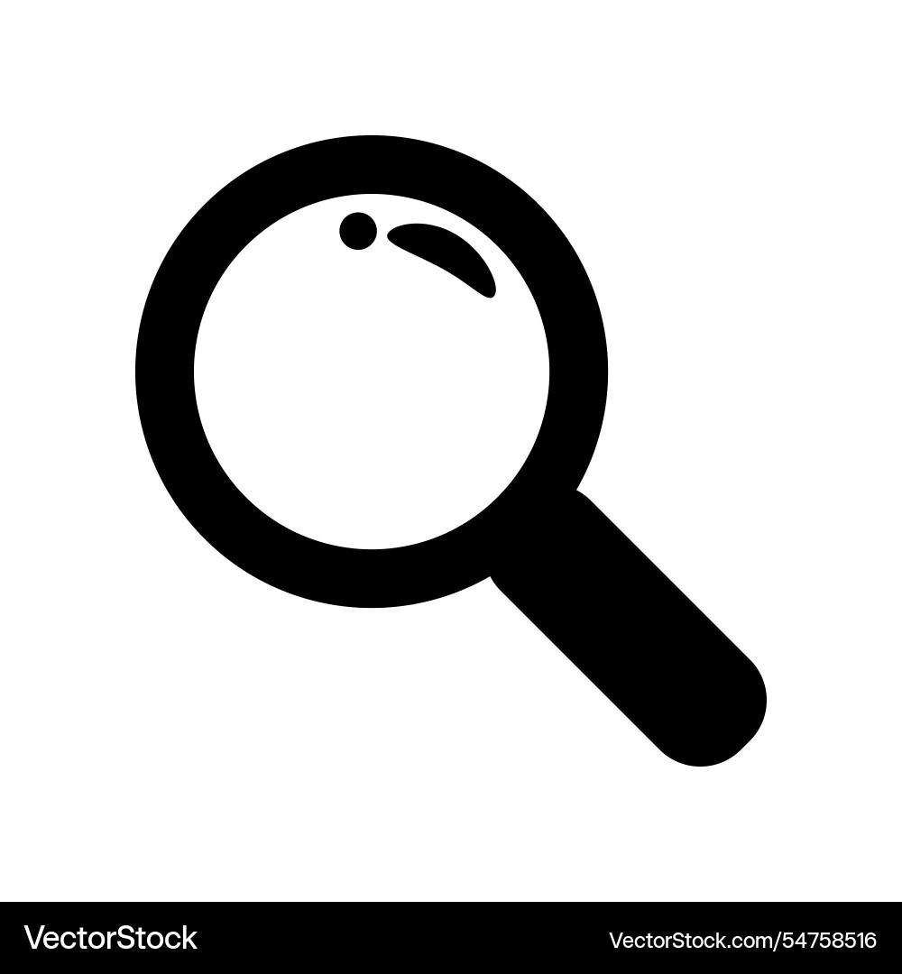 Lupe icon template design Lupe icon template design Vector Image