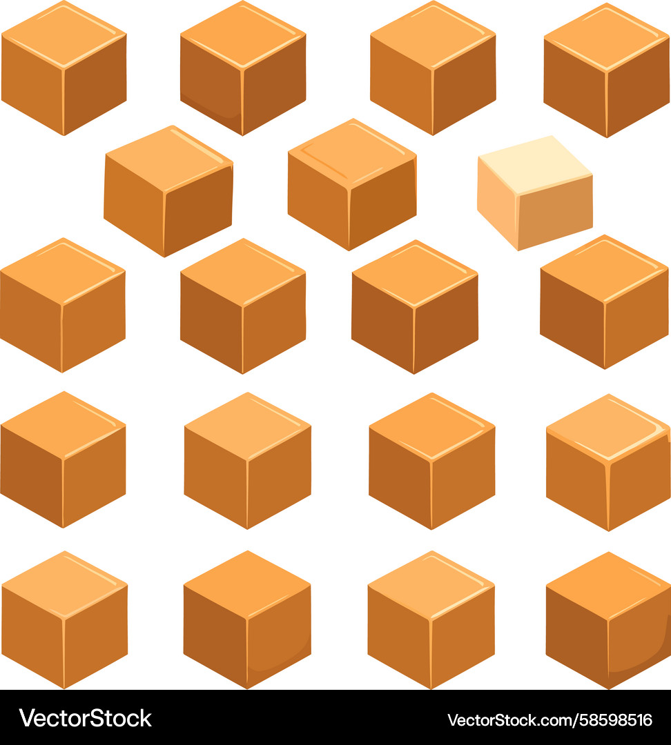 Pale Cube: A Singular Form Vector Image