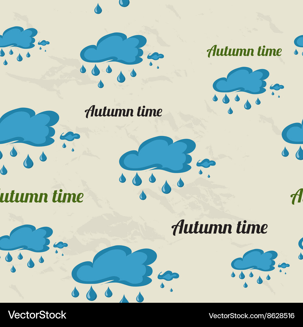 Seamless pattern with autumn elements Vector Image
