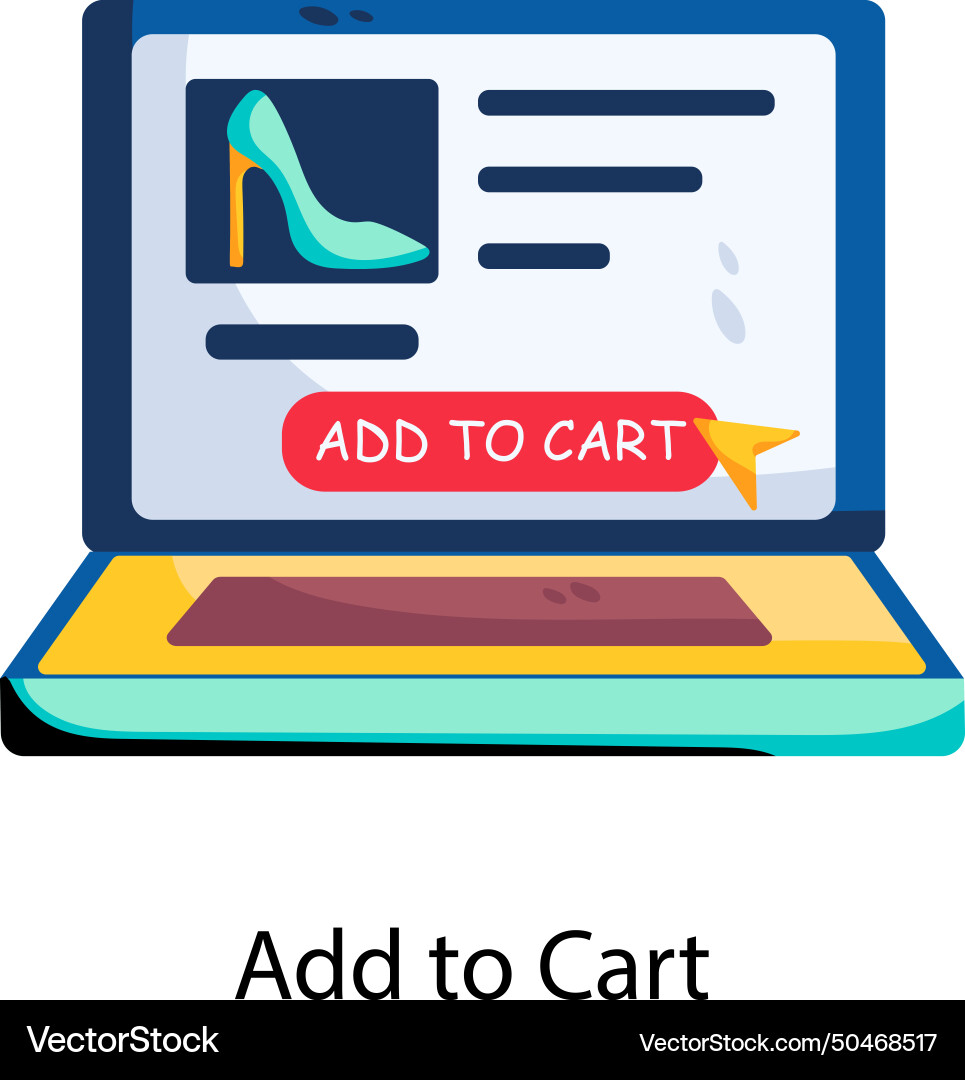 Add to cart vector image