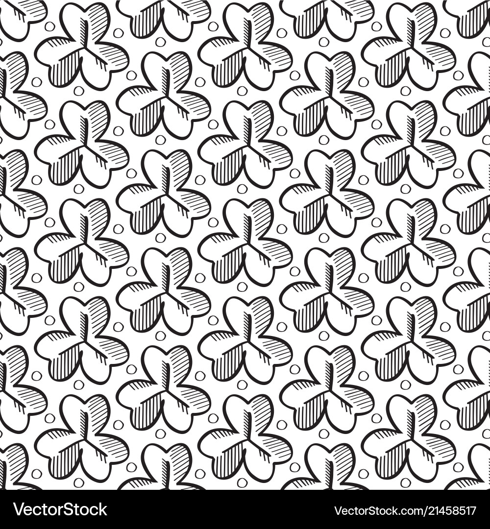 Monochrome seamless pattern Royalty Free Vector Image