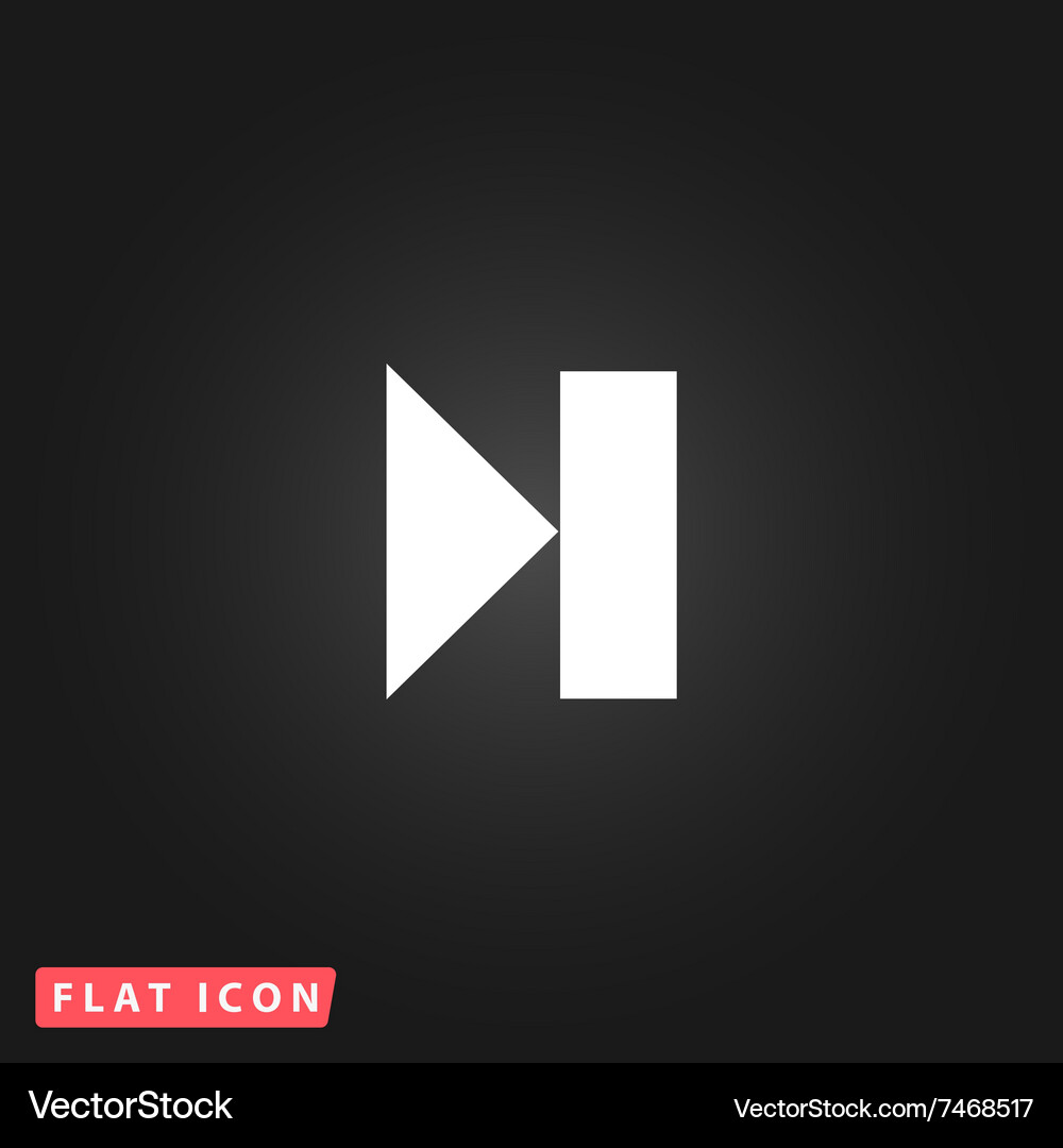 Next track web icon media player Vector Image