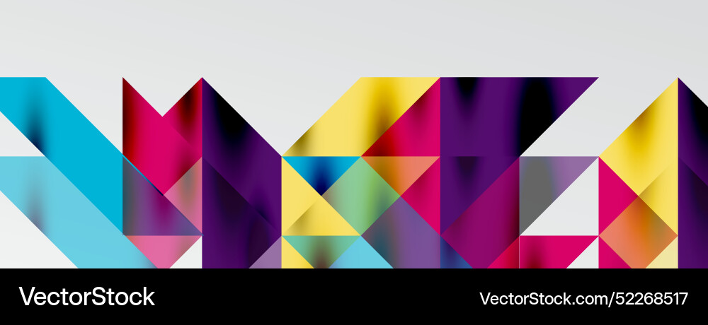 Tech minimal overlapping triangle shapes elements Tech minimal overlapping triangle shapes elements Vector Image