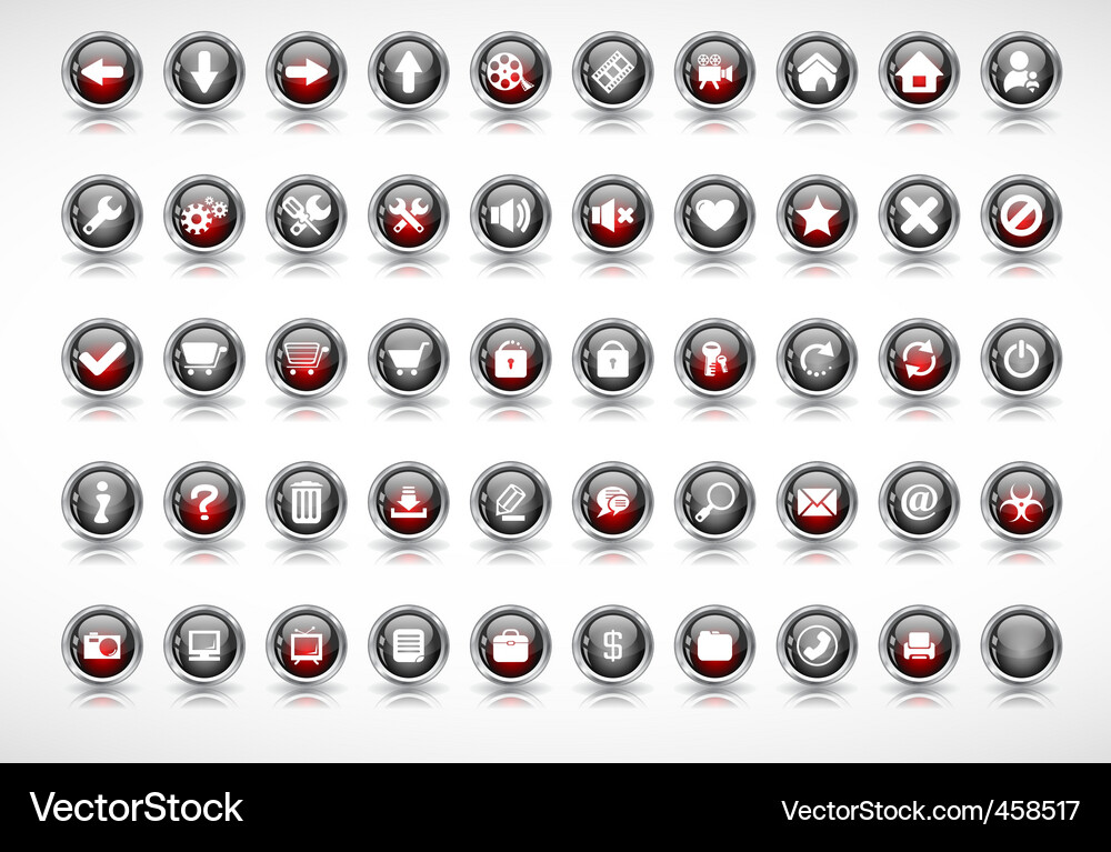 Website menu items Vector Image