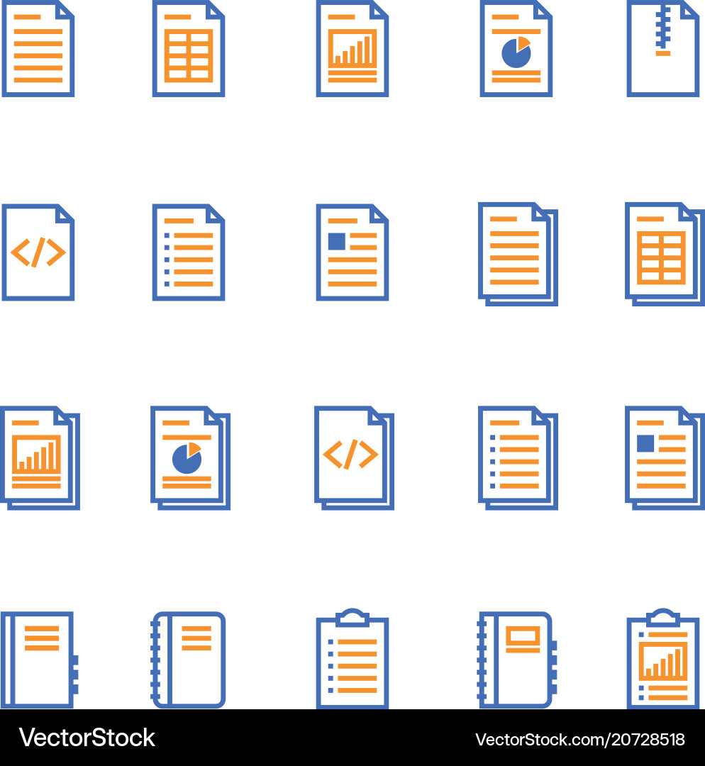 Document & Notebook Icon vector image