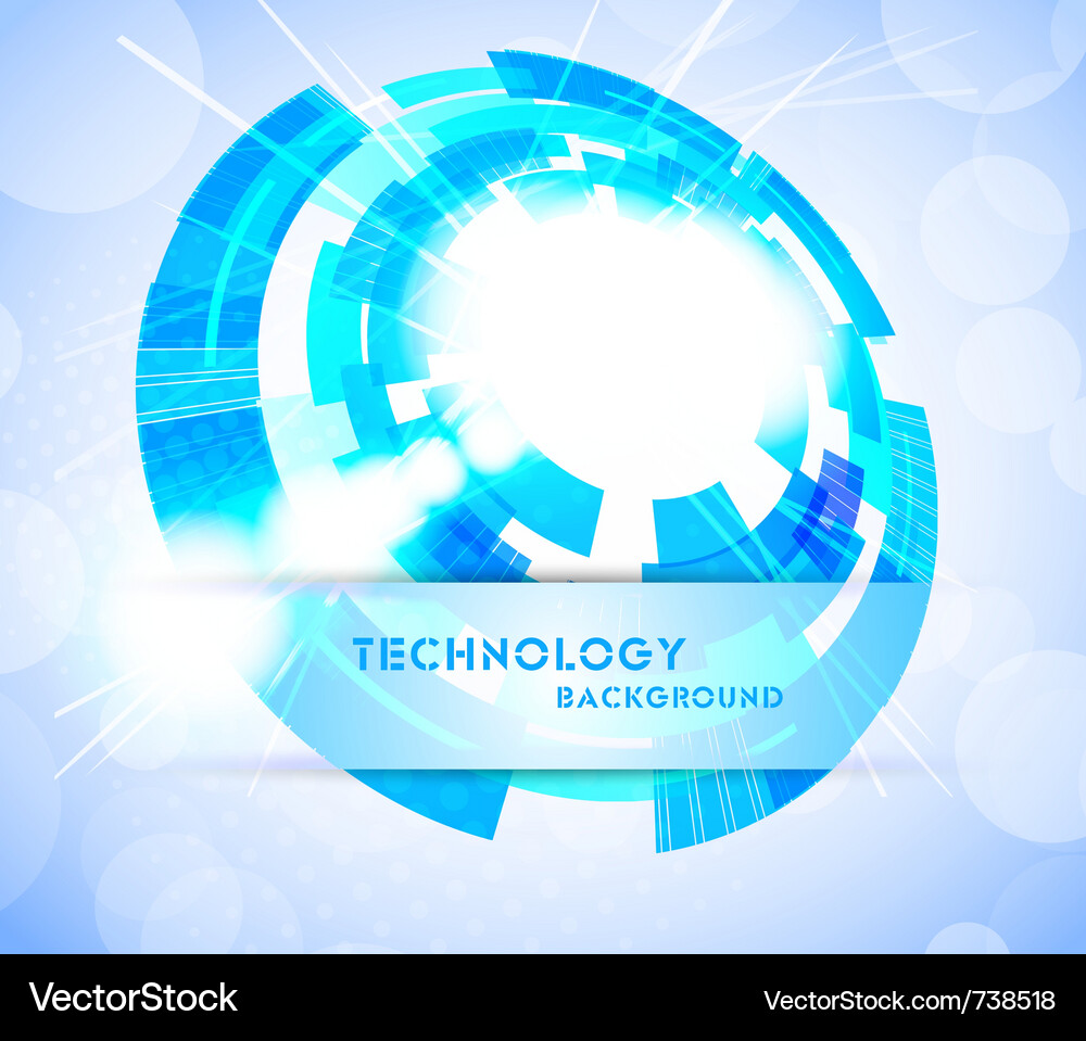 Futuristische Technik Hintergrund Vektorbild