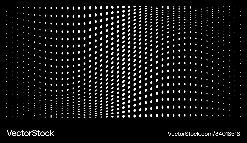 Halftone convex distorted circle dots background Halftone convex distorted circle dots background vector image