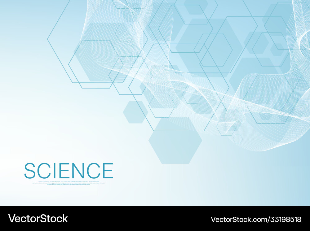 Molecular structure background science template Molecular structure background science template Vector Image