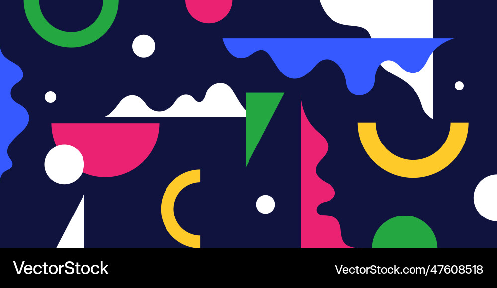Trendy abstract background composition forms Trendy abstract background composition forms vector image