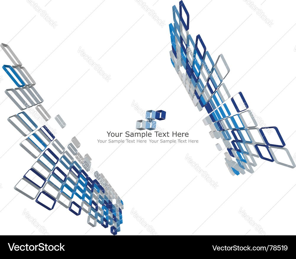 3D Checkerboard Pattern Background vector image