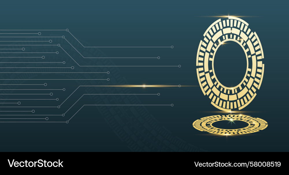 Ai artificial intelligence web background design Vector Image