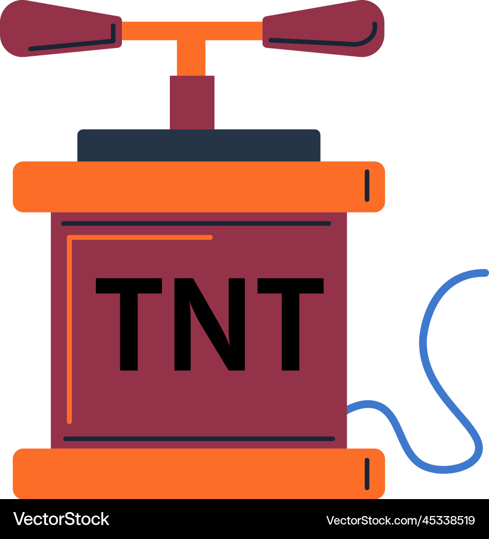 Bomb explosive weapon detonation system mechanism Bomb explosive weapon detonation system mechanism vector image
