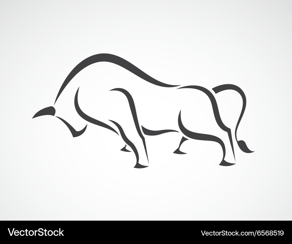 Bull Head Icon Vector Image