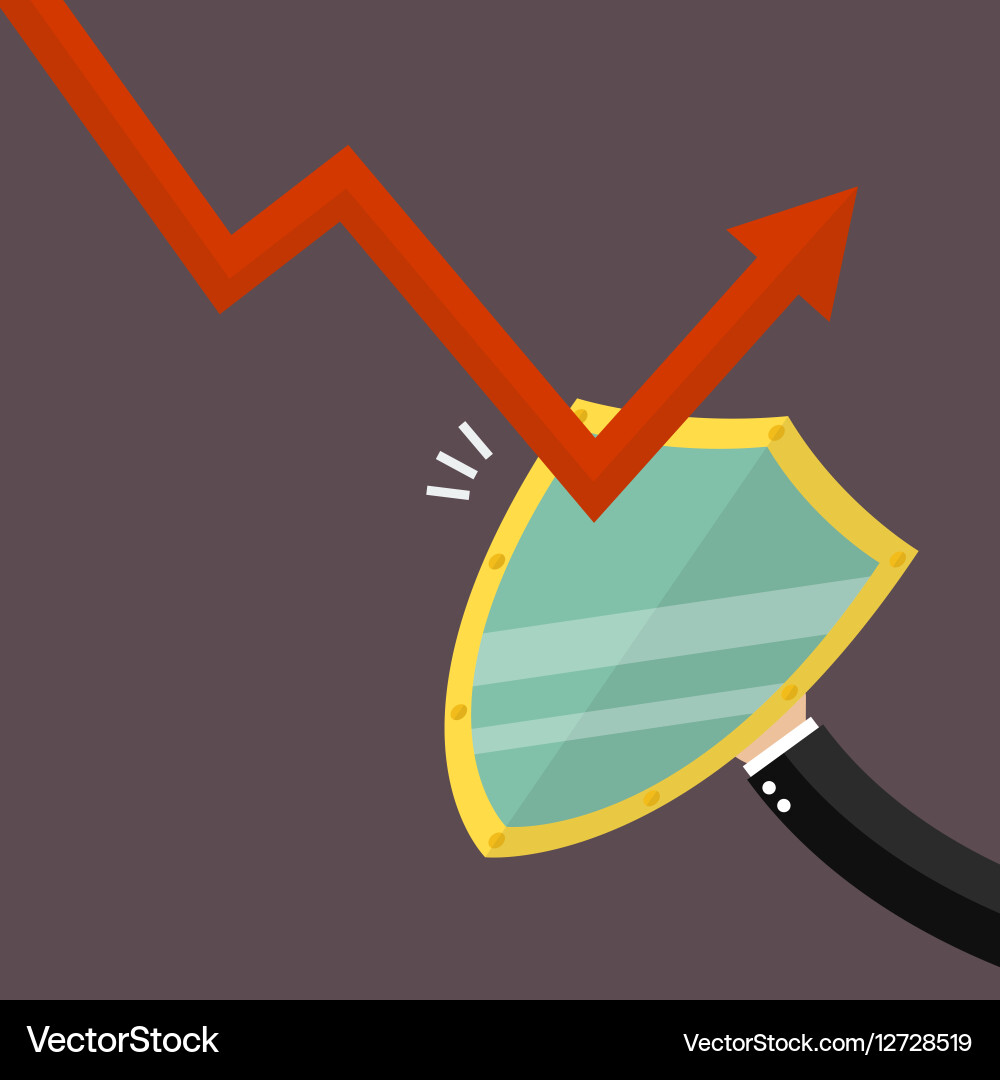 Business Shield: Risk Protection vector image