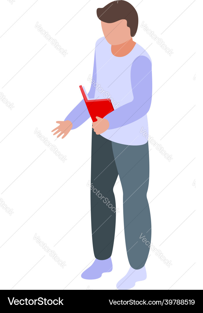 Seo student icon isometric web data engine Seo student icon isometric web data engine vector image