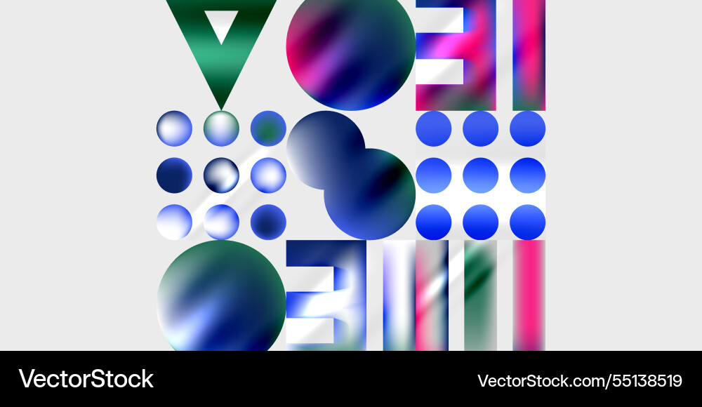 Triangles circles squares rectangles design Triangles circles squares rectangles design Vector Image