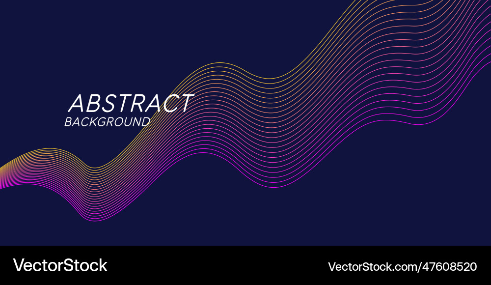 Abstract background with dynamic waves vector image