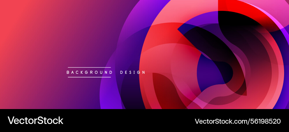 Abstract vibrant design features overlapping Abstract vibrant design features overlapping vector image