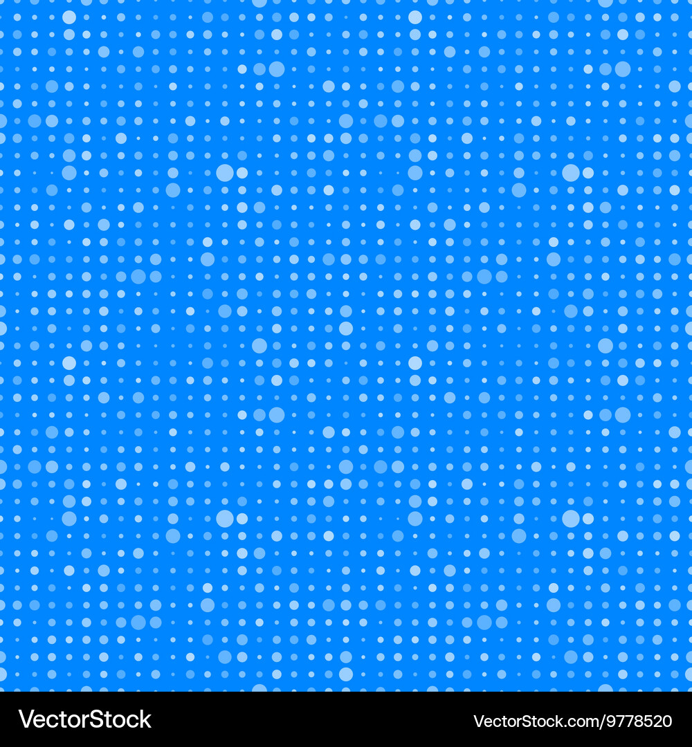 Dots on blue background abstract seamless pattern Vector Image