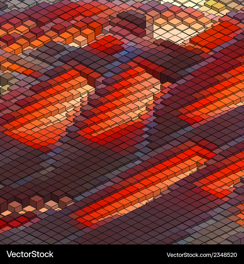 Dynamic 3D Mosaic Background vector image