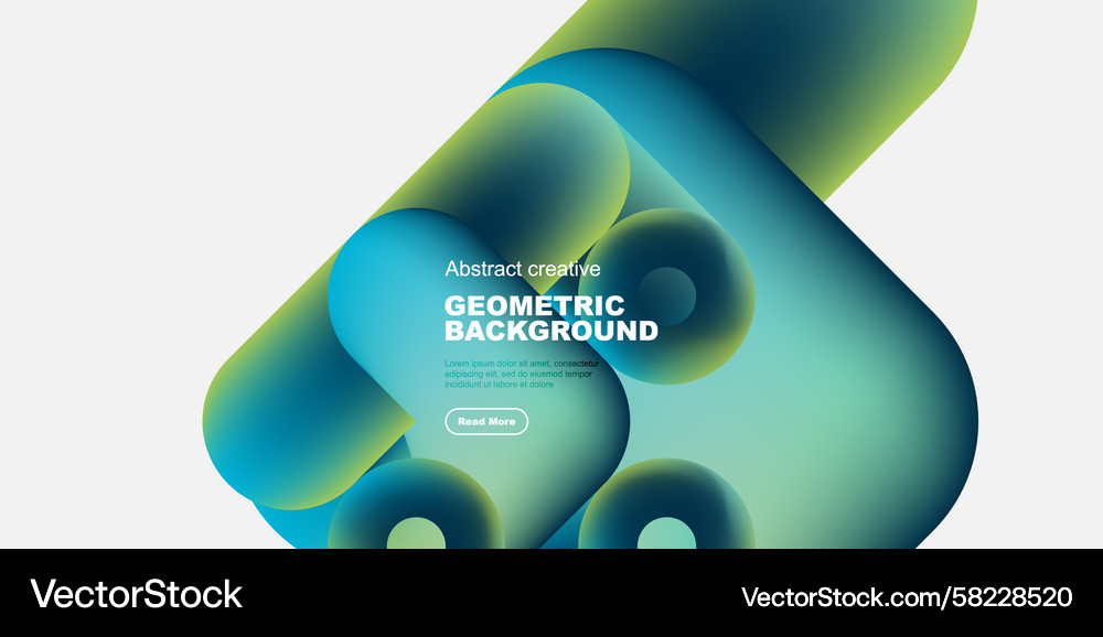 Dynamic Fluid Gradient Shapes Vector Image