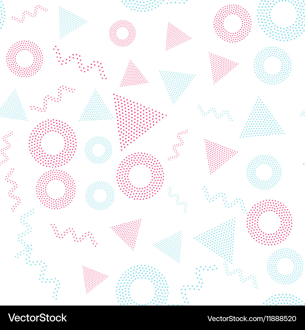 Pointillist Geometric Pattern vector image