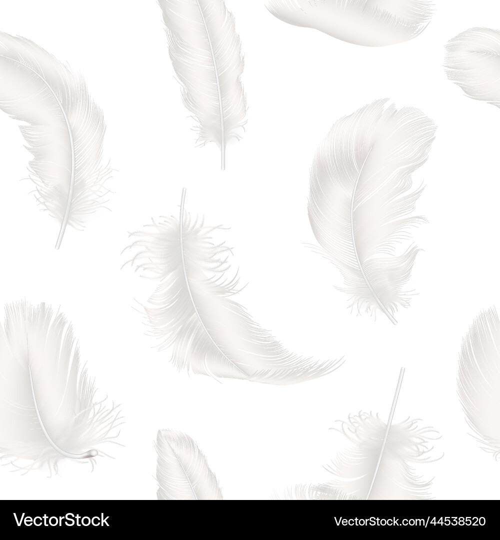 Seamless pattern with 3d realistic falling Seamless pattern with 3d realistic falling Vector Image