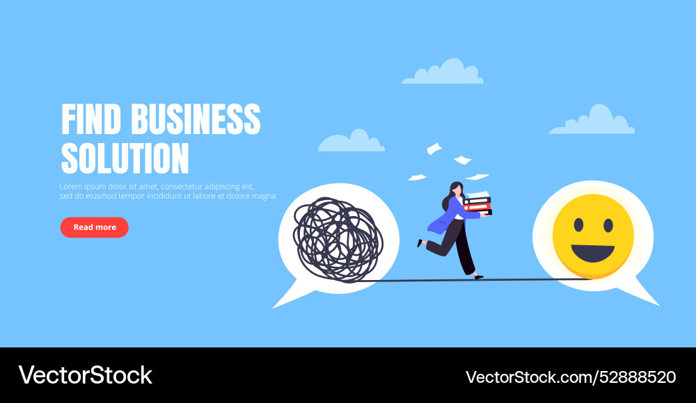 Understanding problem solution simplify challenge Vector Image