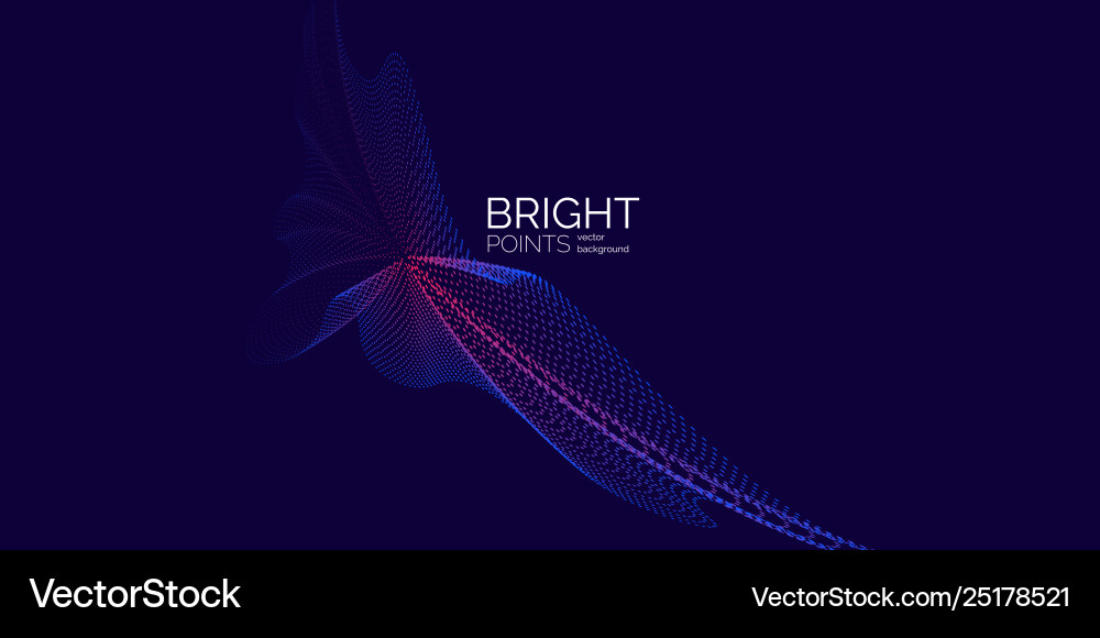 Abstract background with dynamic waves Vector Image