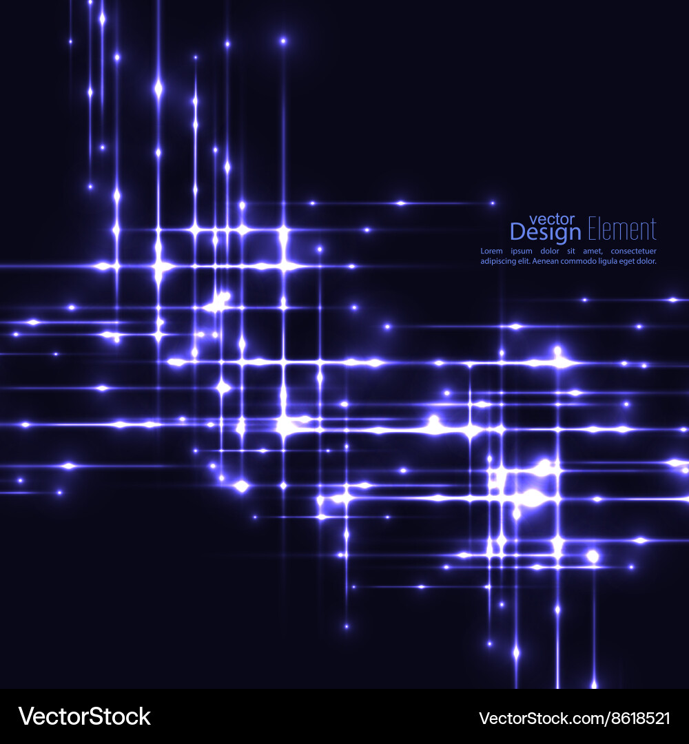 Abstract background with glowing rays Vector Image