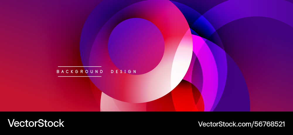 Abstract vibrant layers create dynamic visual Abstract vibrant layers create dynamic visual Vector Image