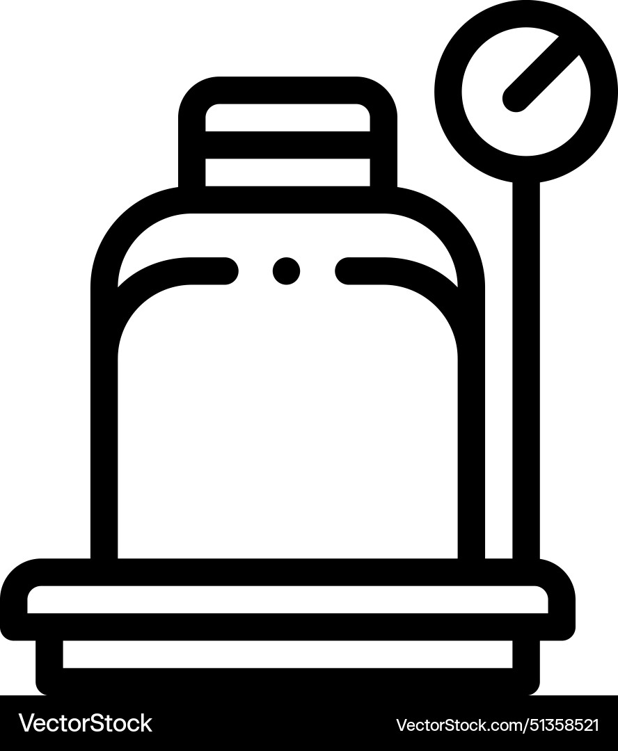 Baggage icon thin linear style design isolated Baggage icon thin linear style design isolated vector image
